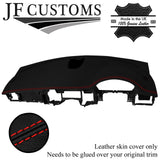 RED STITCH ITALIAN LEATHER TOP DASHBOARD COVER FOR JAGUAR XF X250 MK1 08-11