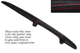 RED STITCH TOP DASH DASHBOARD LEATHER SKIN COVER FITS FORD ESCORT MK2 MEXICO