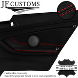 RED STITCH LEATHER REAR DOOR TRIM+ARMREST COVERS FOR BMW F32 F33 F82 F83