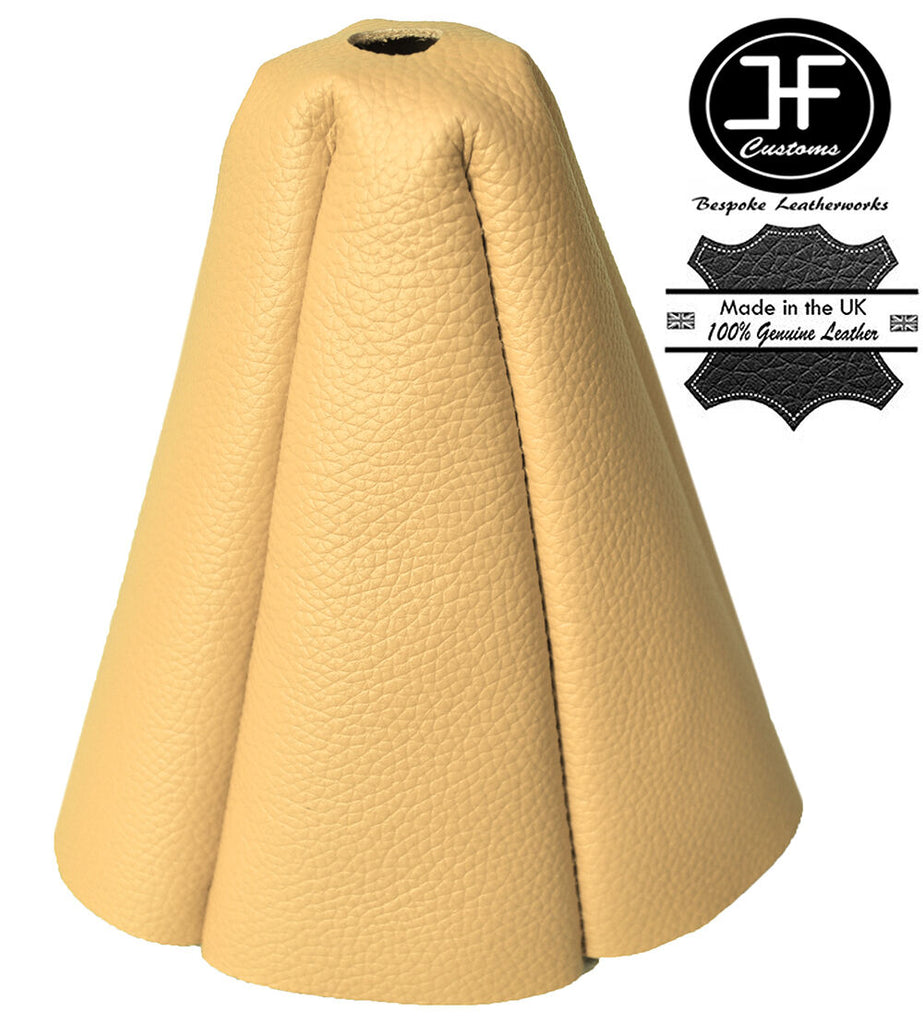 CREAM GENUINE LEATHER FITS LANCIA BETA MONTECARLO 1975-1981 GEAR GAITER