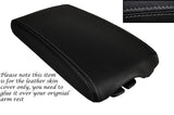 GREY STITCHING LEATHER ARMREST SKIN COVER FITS PEUGEOT 407 2004-2010 CUSTOM NEW