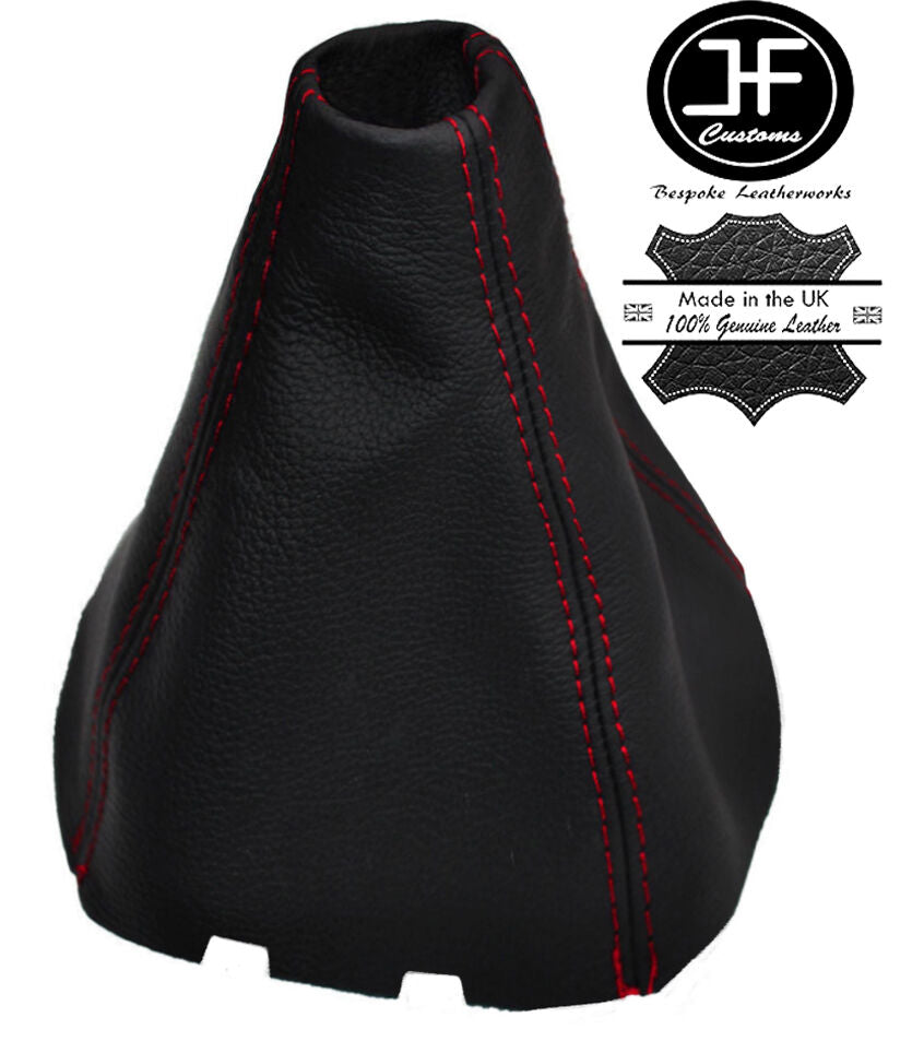 RED STITCHING REAL LEATHER MANUAL GEAR GAITER FITS SKODA SUPERB 3U 2002-2008