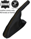 YELLOW STITCH REAL LEATHER HANDBRAKE GAITER FITS SEAT IBIZA CORDOBA 6K 1993-1999