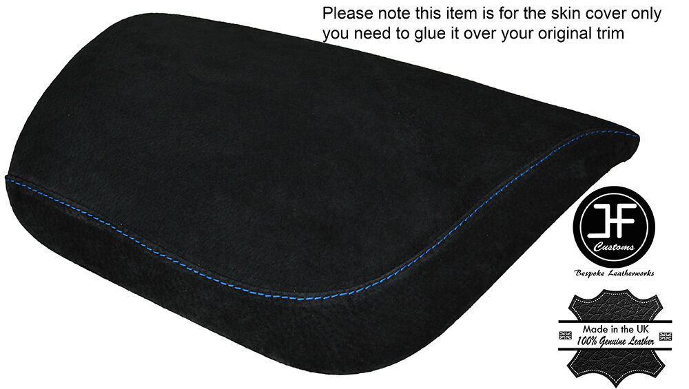 BLUE STITCHING SUEDE ARMREST COVER FITS CORVETTE C7 2014-2017 CUSTOM NEW