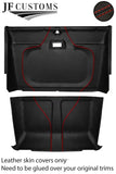RED STITCH LEATHER COVERS FOR DEFENDER 90 83-06 FULL INTERIOR RE UPHOLSTERY KIT