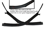 RED STITCH FITS TOYOTA MR2 MK2 1989-2000 WINDSCREEN PILLAR LEATHER COVERS ONLY