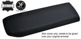BLACK STITCH ARMREST CARBON FIBER VINYL COVER FITS MAZDA MX5 MK2 1998-2000