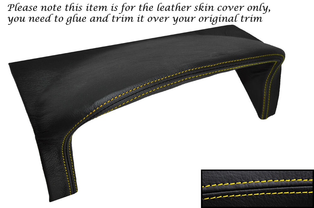 YELLOW STITCH SPEEDO HOOD SURROUND LEATHER COVER FITS VAUXHALL OPEL NOVA 82-93