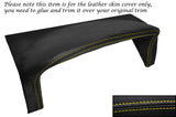 YELLOW STITCH SPEEDO HOOD SURROUND LEATHER COVER FITS VAUXHALL OPEL NOVA 82-93