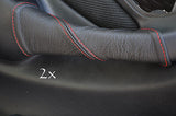 FITS TOYOTA CELICA 94-98 2X DOOR HANDLE COVERS red stitch CUSTOM NEW MADE IN UK