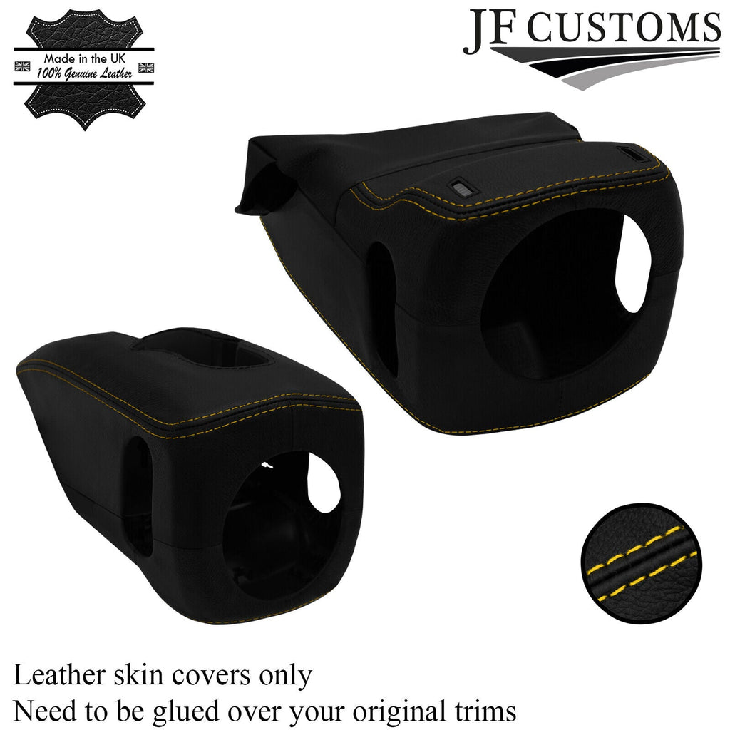 YELLOW STITCH STEERING SHROUD COVER FOR PORSHE 911 991 BOXSTER CAYMAN 981 718