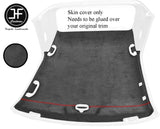 RED STITCH CABRIO HARDTOP ROOF HEADLINING DARK GREY LUXE COVER FOR BMW E36