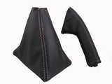 FITS TOYOTA MR2 MK1 AW11 LEATHER GEAR&HANDBRAKE PINK ST CUSTOM NEW MADE IN UK