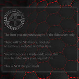 RED STITCH CENTRE CONSOLE HANDBRAKE HOUSING LEATHER COVER FITS PEUGEOT 205