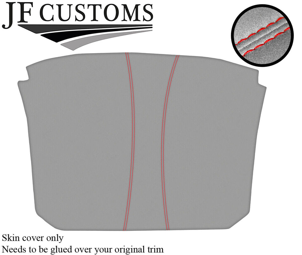 RED  STITCH LINER ROOF HEADLINING LIGHT GREY LUXE COVER FOR CORVETTE C6 05-13