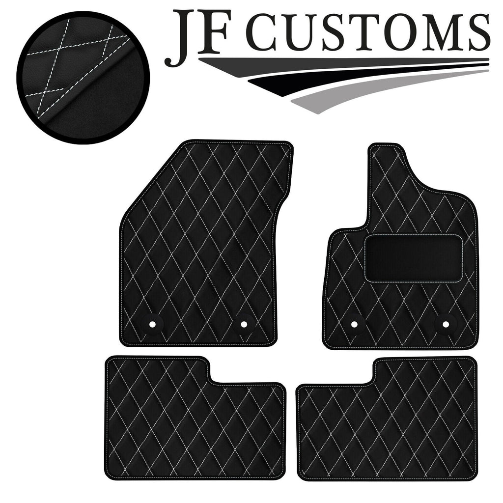 WHITE DIAMOND VINYL 4X TAILORED FLOOR CARPET FOR ALFA GIULIETTA AUTO 10-14 JF1