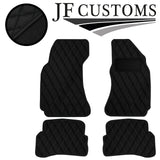 BLACK DIAMOND STITCH VINYL 4XTAILORED FLOOR CARPET FOR VW PASSAT B5 00-05 JF1
