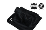 BLACK DOUBLE STITCH FITS VOLKSWAGEN VW GOLF 2 MK2 1982-1991GEAR GAITOR LEATHER