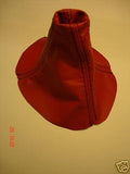 FITS TOYOTA MR2 RED LEATHER GEAR GAITER 89-00SPECIAL STITCH CUSTOM NEW