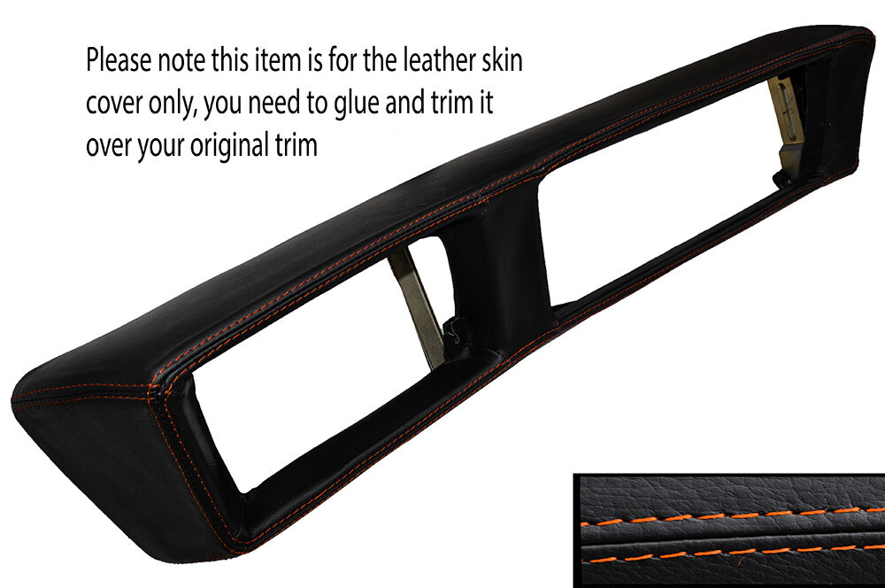 ORANGE STITCH UPPER DASH DASHBOARD TRIM LEATHER SKIN COVER FITS ALFA ROMEO 75