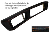 ORANGE STITCH UPPER DASH DASHBOARD TRIM LEATHER SKIN COVER FITS ALFA ROMEO 75