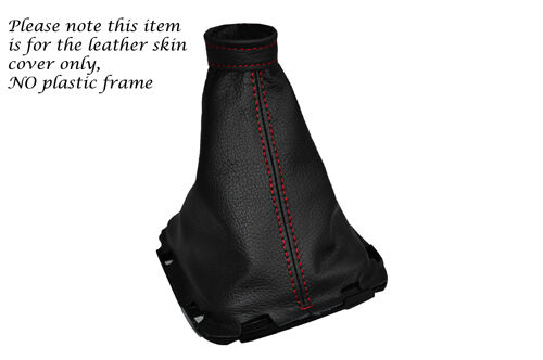 RED STITCHING LEATHER GEAR GAITER FITS HYUNDAI COUPE  GENESIS 2008-2011