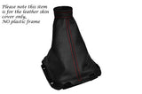 RED STITCHING LEATHER GEAR GAITER FITS HYUNDAI COUPE  GENESIS 2008-2011