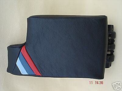 FITS BMW E36 ARM REST COVER MADE FROM GENUINE LEATHER BLACK CUSTOM NEW