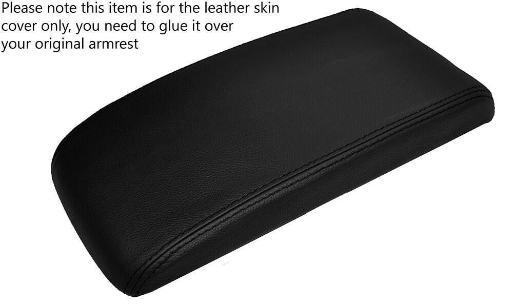 BLACK STITCH ARMREST LEATHER SKIN COVER FITS CHEVROLET COBALT PONTIAC G5 05-10
