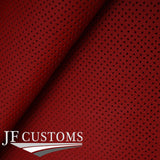 D RED ITALIAN PERFORATED LEATHER GEAR HANDBRAKE GAITERS SET FOR BMW E36 91-98