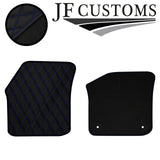 BLUE  DIAMOND STITCH VINYL 4X TAILORED FLOOR CARPET FOR VW UP 5DR 12-21 JF1