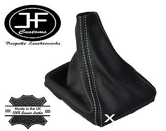 WHITE STITCH LEATHER GEAR STICK GAITER FITS MERCEDES S203 W203 C CLASS 00-07