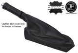 BLACK STITCH LEATHER HANDBRAKE GAITER & HANDLE COVERS FOR CORVETTE C6 2005-2013