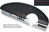 RED STITCH DASH DASHBOARD SKIN COVER FITS VAUXHALL OPEL VX220 TURBO SPEEDSTER