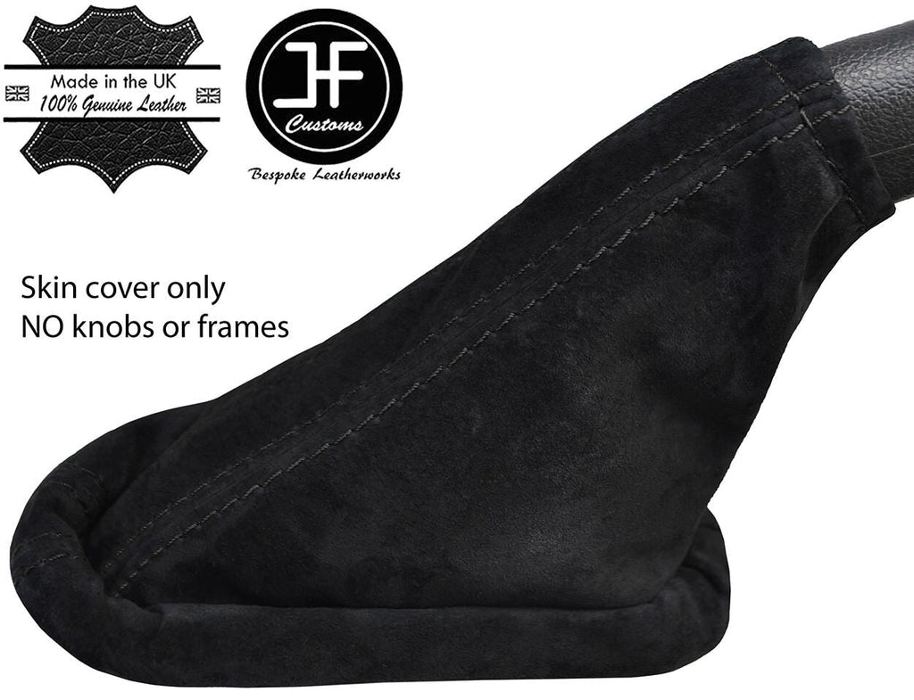 BLACK STITCH REAL SUEDE HANDBRAKE GAITER FITS FORD TRANSIT CONNECT 2002-2009