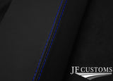 BLUE STITCH 3X DASH TRIM LEATHER SKIN COVERS FITS LAND ROVER DEFENDER 07-14