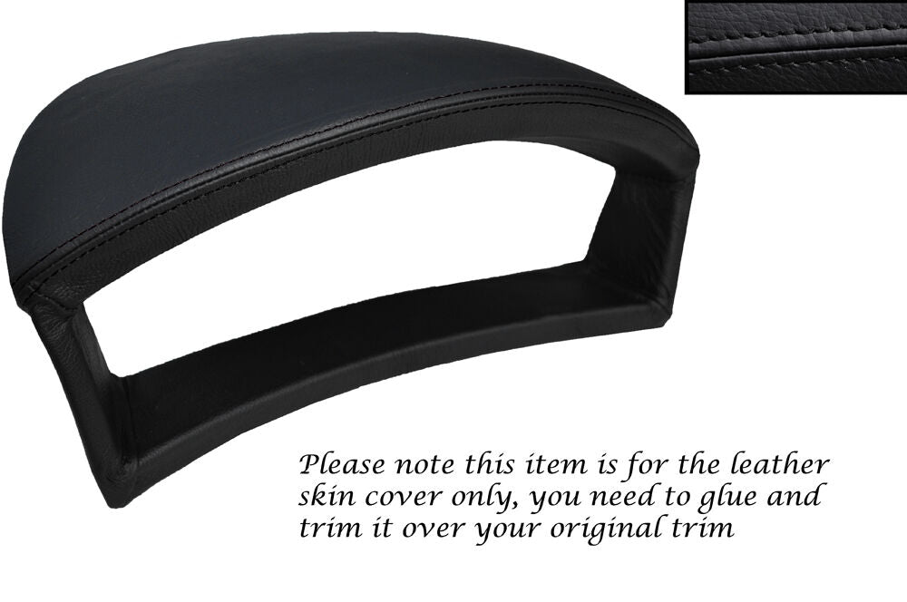 BLACK STITCH INSTRUMENT HOOD LEATHER SKIN COVER FITS JEEP GRAND CHEROKEE 05-11