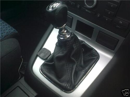 FITS FORD MONDEO MK3 03-06 BLACK LEATHER GEAR COVER GAITER CUSTOM NEW MADE IN UK