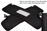 RED STITCHING FITS ALFA ROMEO 155 92-97 2X SUN VISORS LEATHER COVER ONLY