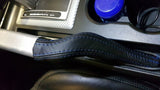 BLUE STITCH LEATHER SLIM HANDBRAKE COVER E BRAKE BOOT FITS FORD MUSTANG 05-09