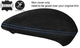 BLUE STITCH SPEEDO CLUSTER HOOD SUEDE COVER FOR BMW 1 SERIES E81 E82 E87 E88