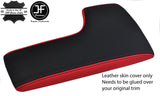BLACK & RED REAL LEATHER ARMREST LID COVER FITS LEXUS IS250 IS350 2014-2017