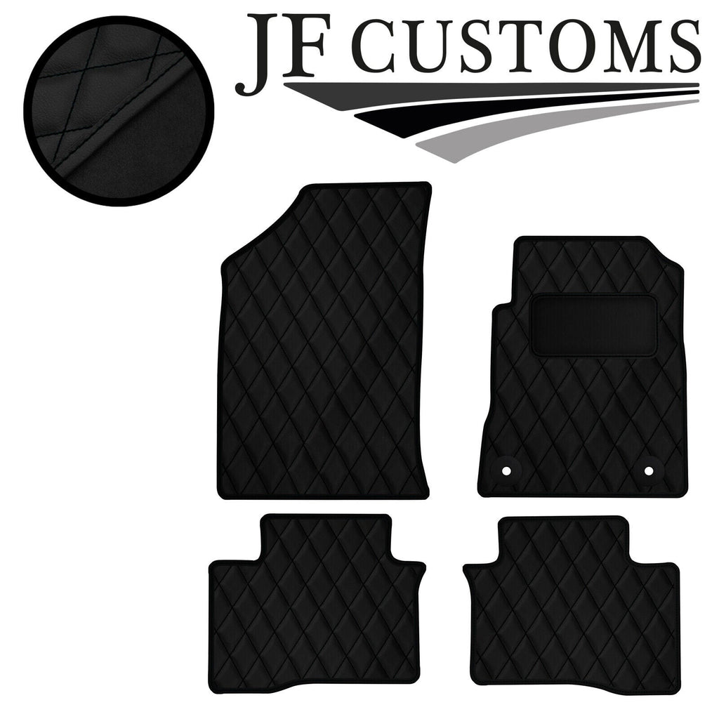 TAN DIAMOND VINYL 4XTAILORED FLOOR CARPET FOR SSANGYONG TIVOLI AUTO 15-21 JF1