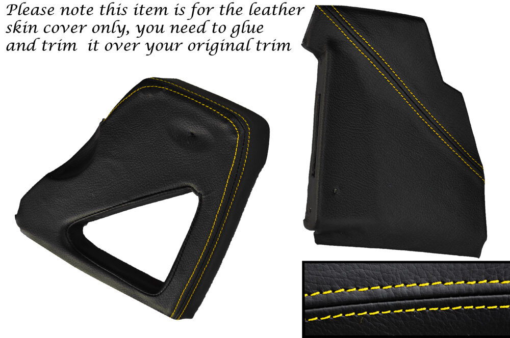YELLOW STITCH DASHBOARD SIDE TRIM COVERS FITS LAND ROVER DEFENDER 90 110 83-06