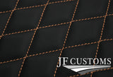 BEIGE DIAMOND STITCH VINYL 2X TAILORED FLOOR CARPETS FOR DAF CF 65 75 85 04-08