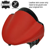 RED REAL LEATHER  SPEEDO CLUSTER HOOD COVER FITS SMART FORTWO 451 2007-2014