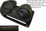 YELLOW STITCH RADIO SURROUND LEATHER SKIN COVER FITS LOTUS ELISE EXIGE S2 07-13