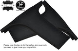 BLACK STITCH 2X LOWER B PILLAR LEATHER COVERS FITS BMW 3 SERIES E90 E91 05-12