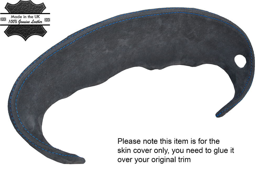 BLUE STICH INSTRUMENT GREY PU SUEDE COVER FITS PORSCHE 986 BOXSTER 911 996