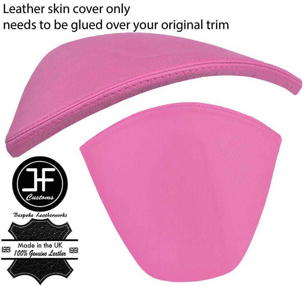 PINK REAL LEATHER SPEEDO CLUSTER HOOD COVER FOR TOYOTA GT86 SUBARU BRZ 12-17